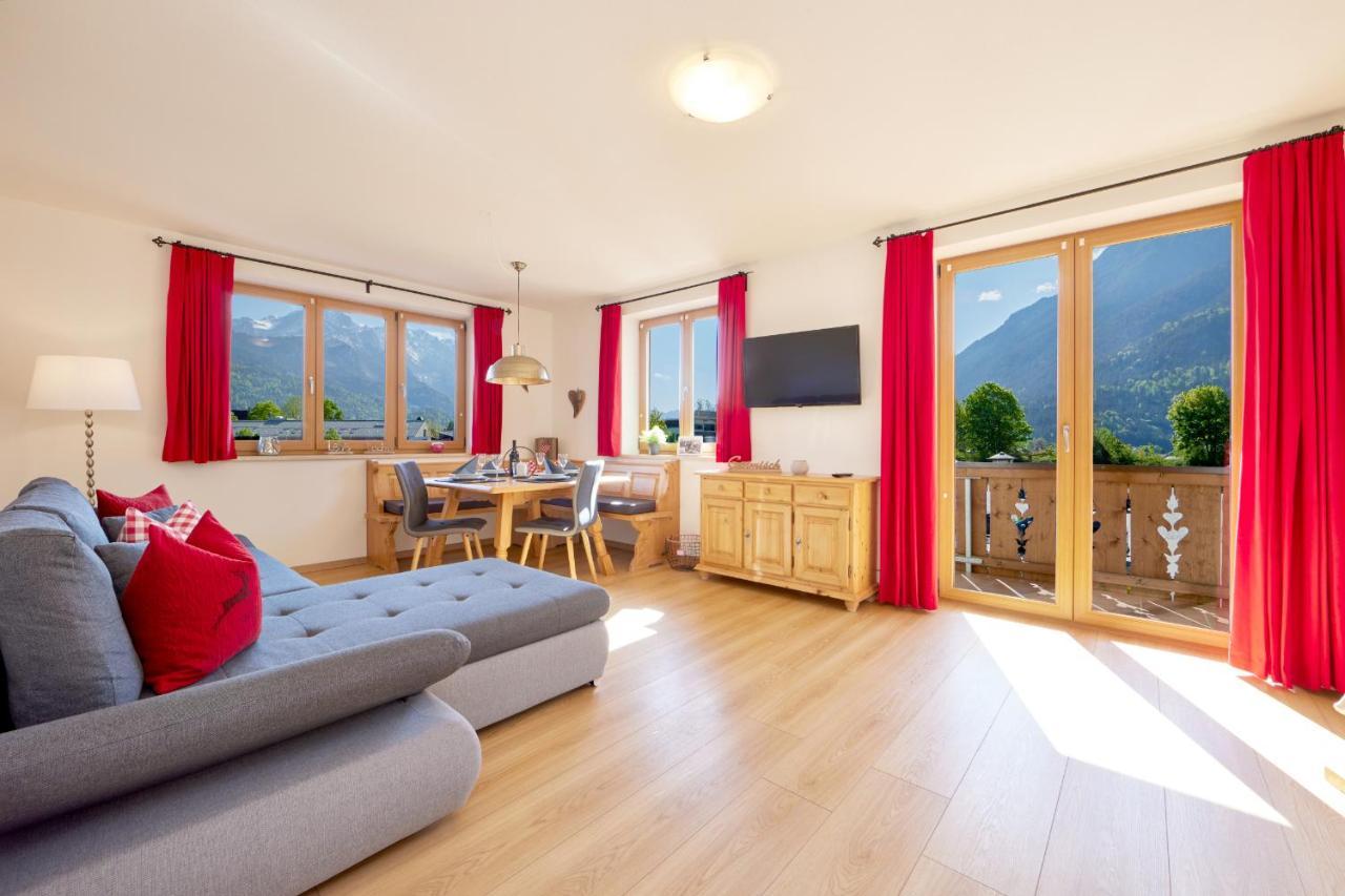 Ferienwohnung Wetterstein การ์มิช-พาร์เทนเคียร์เชน ภายนอก รูปภาพ