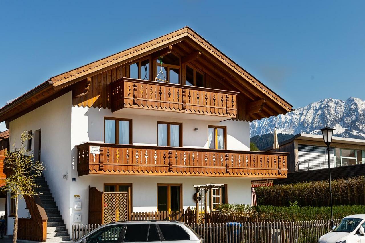 Ferienwohnung Wetterstein การ์มิช-พาร์เทนเคียร์เชน ภายนอก รูปภาพ
